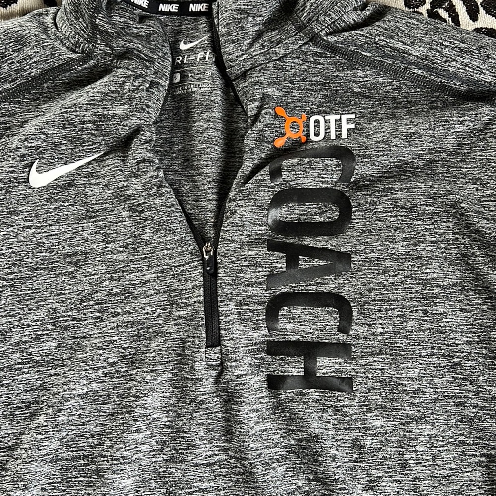 Orangetheory coach Nike zip-up shirt